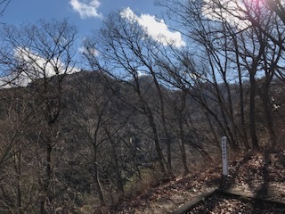 高取山登山道最初のベンチから望む仏果山ブログ用.JPG